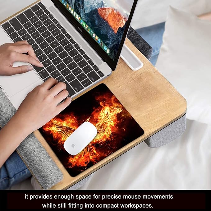Cool Phoenix Mouse Pad Personalized Design, Non-Slip Surface, Rubber Base - Image 6