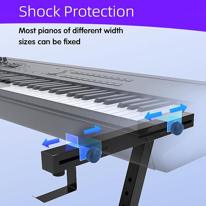 Dual Piano Keyboard Stand with 2nd Tier - Image 6