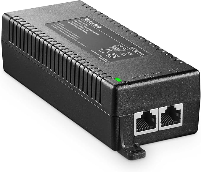MokerLink 2.5 Gigabit PoE Injector, 802.3af/at/bt 60W, 2.5G/1G/100M Ethernet by MokerLink
