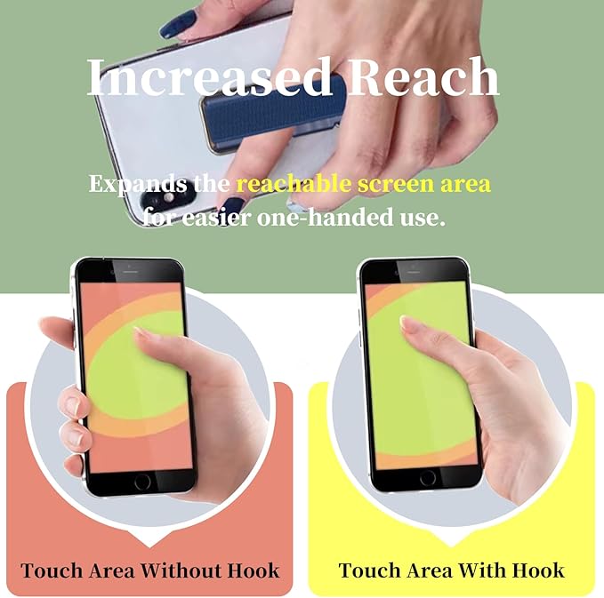 4Pcs Adhesive Phone Strap Grip Finger Holder - Image 4