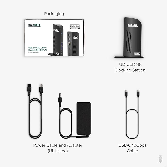 Plugable 13-in-1 USB C Docking Station 4K Triple Monitor - Image 6