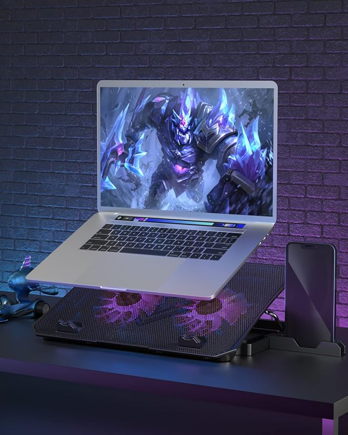KeiBn Upgrade Laptop Cooling Pad, KeiBn Laptop Cooler 2 Fans - Image 6