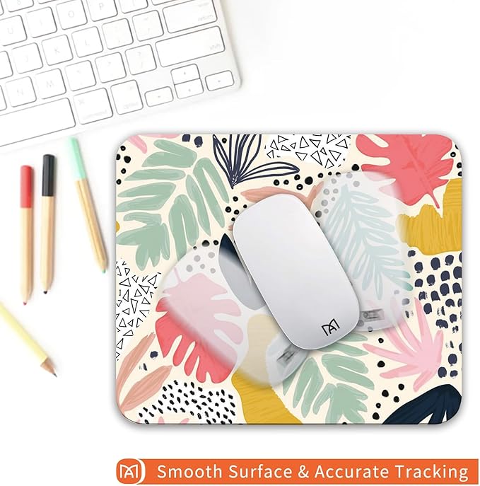 Square Mouse Pad Tropical Plants, Personalized Premium-Textured Custom Mouse - Image 4