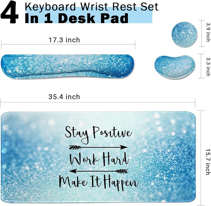 Large Mouse Pad and Keyboard Wrist Rest, Desk Pad - Image 2