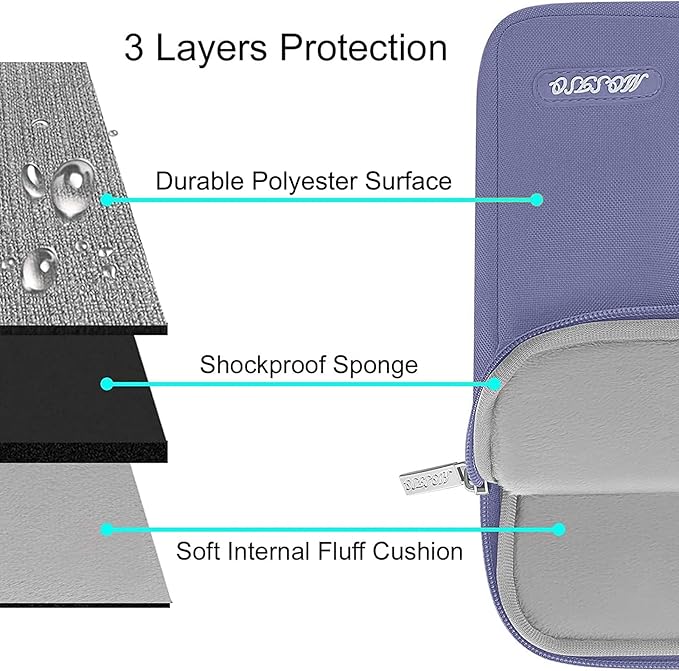 MOSISO Laptop Case 13.3 inch, 13-13.3 inch Laptop Sleeve Compatible - Image 3