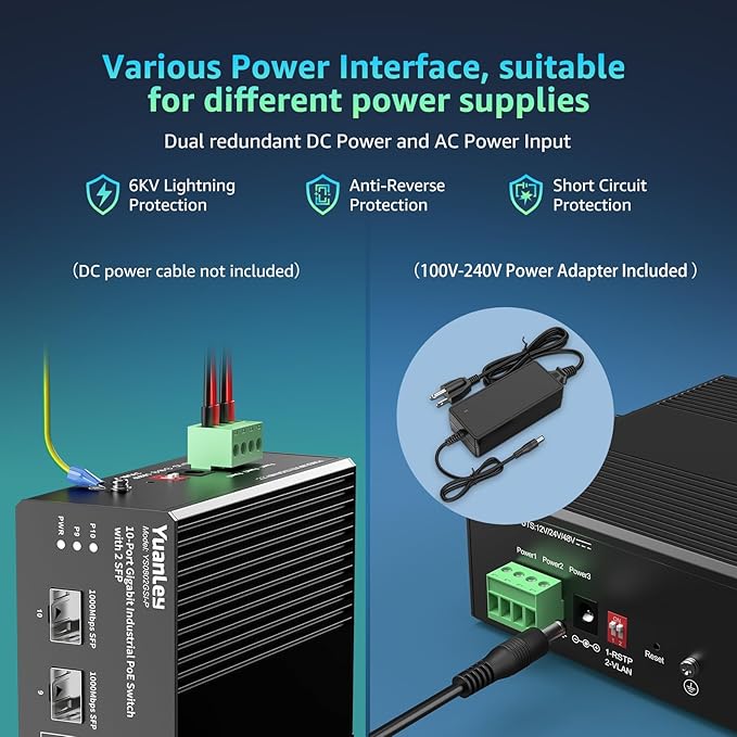 YuanLey 10 Port Industrial Switch - Image 4
