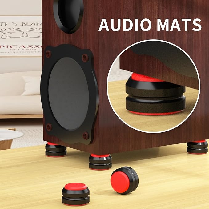 Preffair Audio Speaker Aluminum/Silicone Isolation Feet Turntable Damper - Image 4