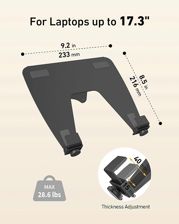 Laptop Tray for Monitor Arm - Image 4