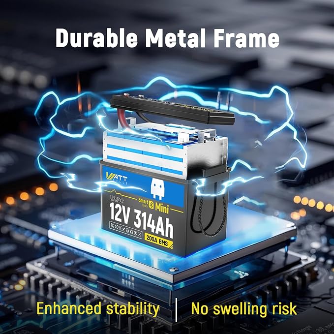 12V 314Ah Mini LiFePO4 Lithium Battery - Image 9