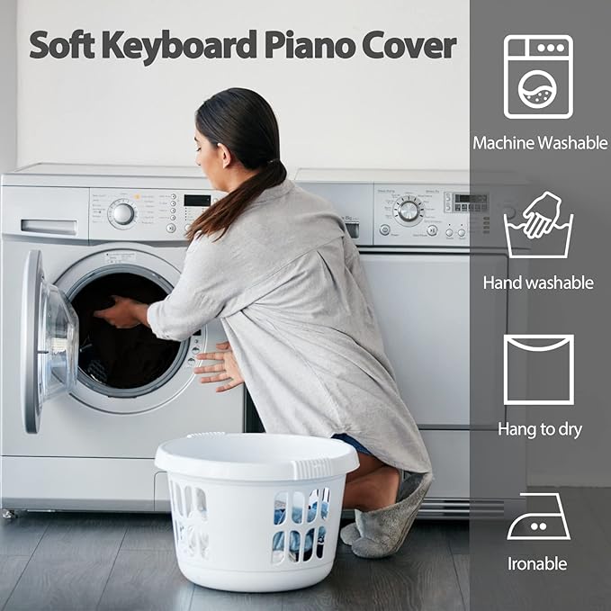 88 Keys Electric Piano Keyboard Dust Cover, Adjustable Electric Piano Keyboard - Image 6