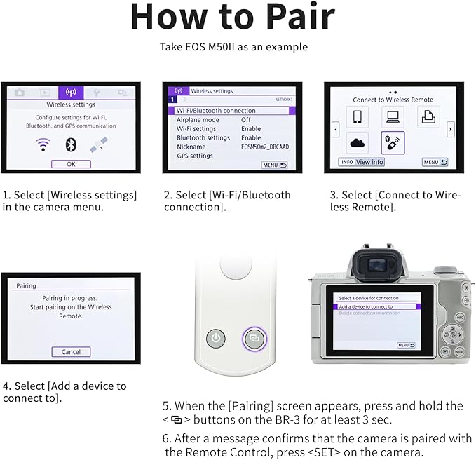 Remote Control for Canon Camera, Rechargeable Wireless Shutter Release - Image 9