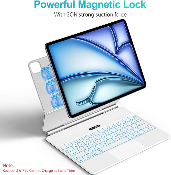 Keyboard Case for iPad Air 11" & iPad Pro 11", Slim Magic Keyboard - Image 5