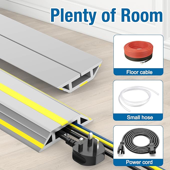 Eapele Floor Cable Cover Protector, Heavy Duty PVC Duct Easy to Unroll - Image 7