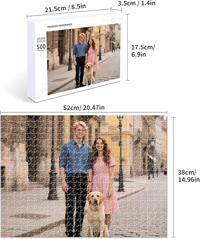 Custom Photo Puzzle – Personalized 500‑Piece Jigsaw Puzzle from Your Photos – - Image 3
