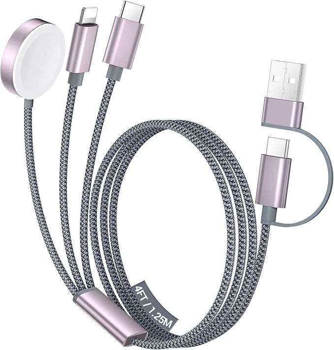 Temdan for Travel Essentials, 3 in 2 USB C Cable for Apple Watch Charger/iPhone by Temdan