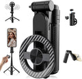 2025 New 4 in 1 Multifunctional Magnetic Selfie Stick, 360° Rotation Phone by Funfunman