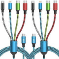 Travel Dual Type-C 4 in 1 Charging Cable, USB C Multi Charging Cable Multi by Jogrytece