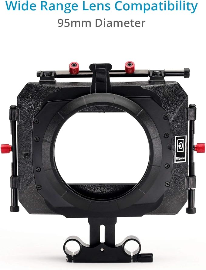 Power DSLR Camera Cage with MB-600 Matte Box Combo Kit. 4x4 Filter Holders - Image 8