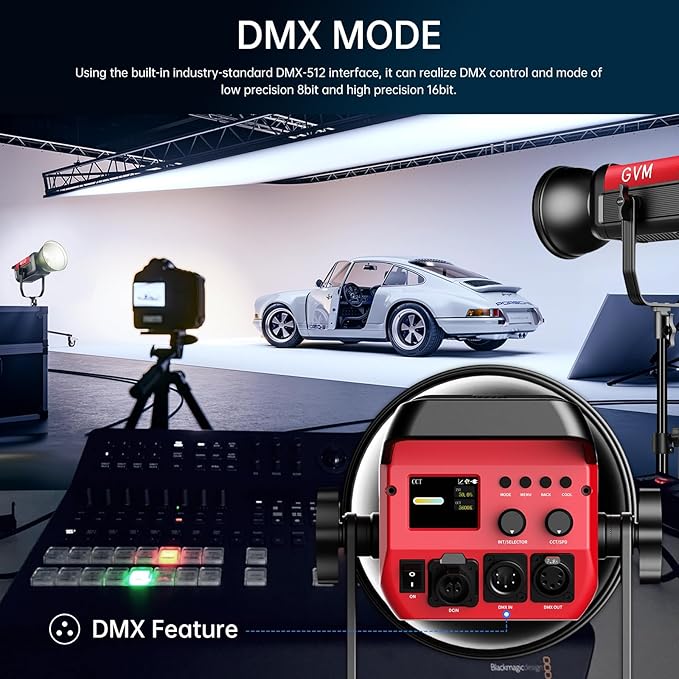 GVM LED Video Light Studio, 200W Studio Light Continuous Lighting Kit - Image 7