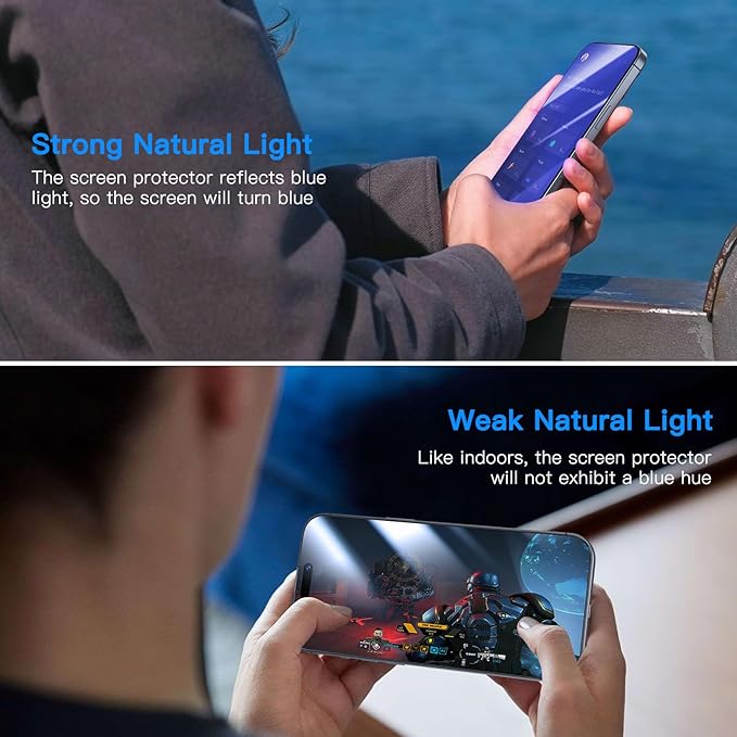 Uyiton Compatible with iPhone 16 Pro Max Screen Protector - Image 4