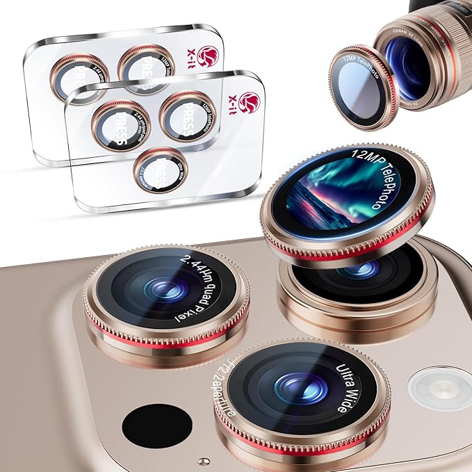 X-it 2 Pack Camera Lens Protector, Shatterproof Protection Anti-Scratch Ultra by X-it
