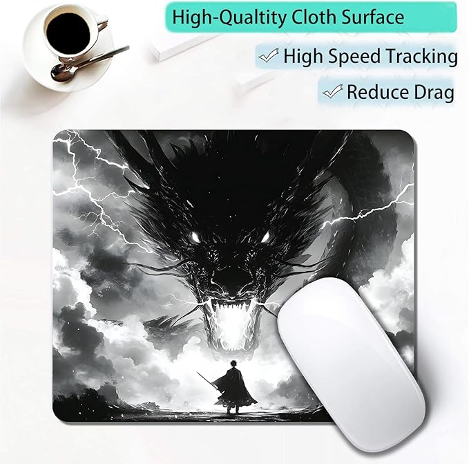 Japanese Samurai Cartoon Anime Dragon Custom Mouse Pad - Image 3