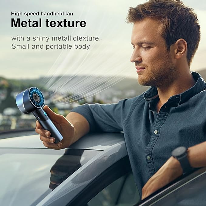 Handheld Fan, Mini Small Portable Turbo Fan, Rechargeable - Image 6