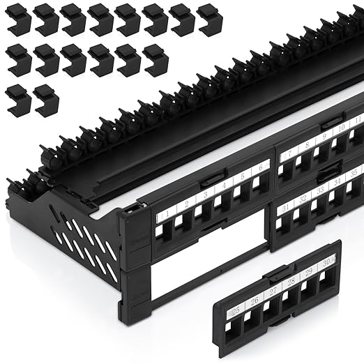 Everest 48 Port Keystone Patch Panel by EverestMediaSolutions