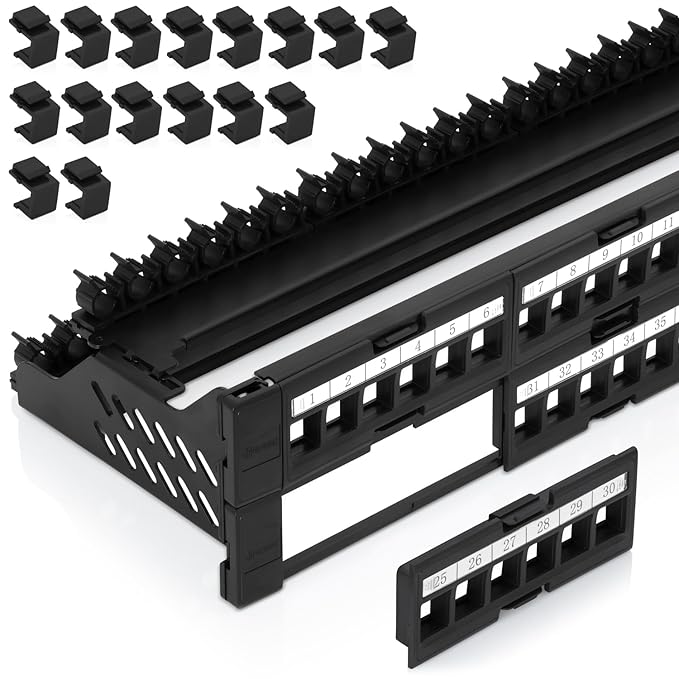 Everest 48 Port Keystone Patch Panel by EverestMediaSolutions
