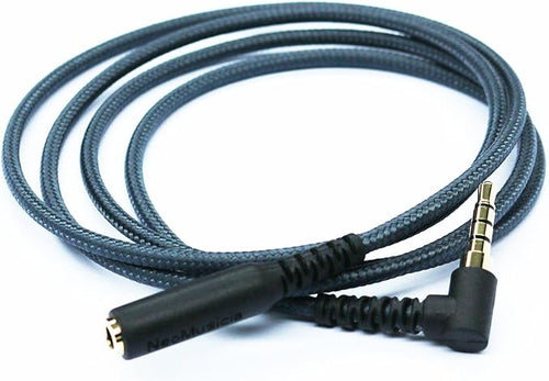 100cm Right Angle 4 Pole 3.5mm 1/8 inch Male to 4 Pole 3.5mm 1/8 inch Female - Image 2