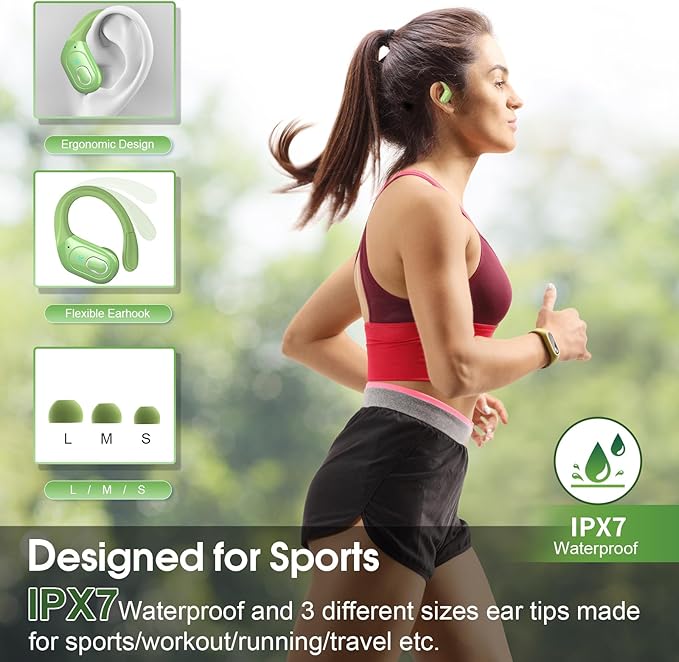 Wireless Earbuds 75hrs Bluetooth 5.4 Headphone Sport, 2025 Bluetooth Earbuds - Image 3