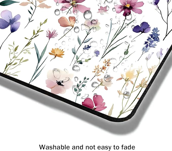 Mouse Pad, Cute Purple Wildflowers Mouse Pads - Image 4