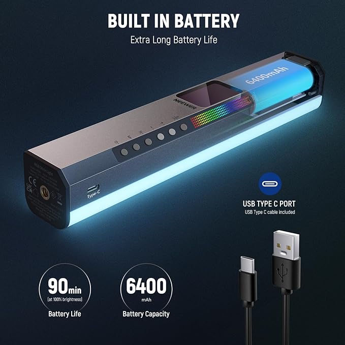NEEWER RGB1 LED Tube Light Stick - Image 7