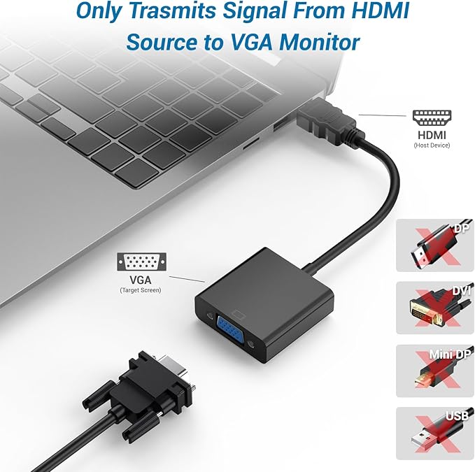 Half-Dozen HDMI to VGA Adapter, Compatible - Image 3