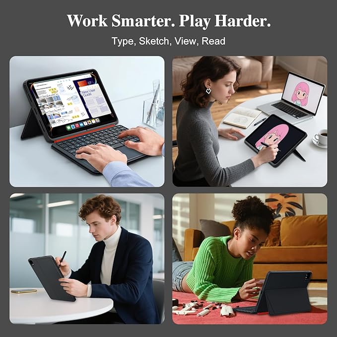 iPad Pro 11 inch Case with Keyboard, Flex Magnetic Detachable Magic Keyboard - Image 8