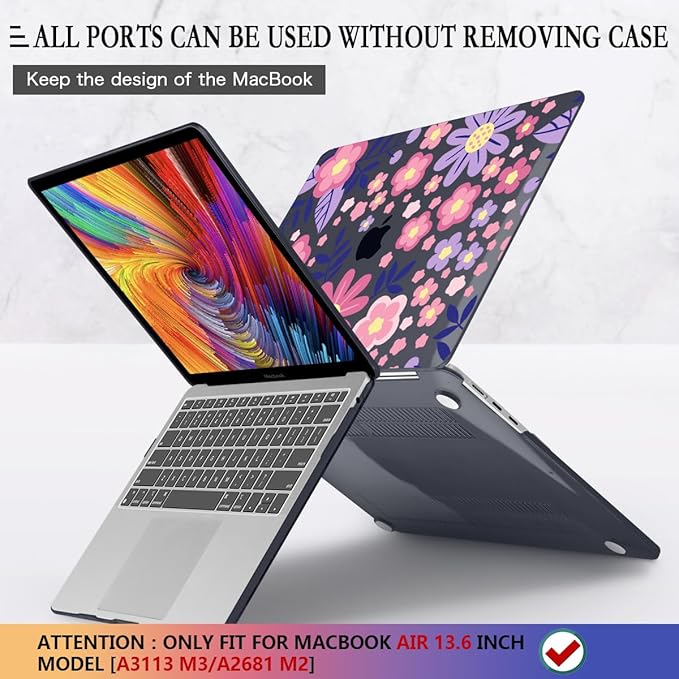 CISSOOK for MacBook Air 13 inch M4 M3 M2 Case 2025 2024 2023 2022, Hard Shell - Image 4