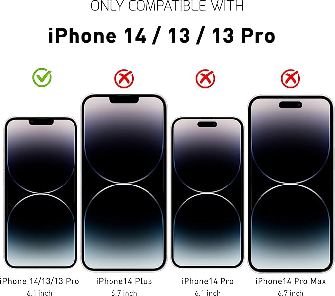 iPhone 14/13/13 Pro Screen Protector Tempered Glass and Installation Tool - Image 2