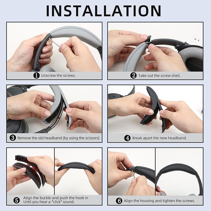 Replacement Earpads and Headband Pad Compatible - Image 7