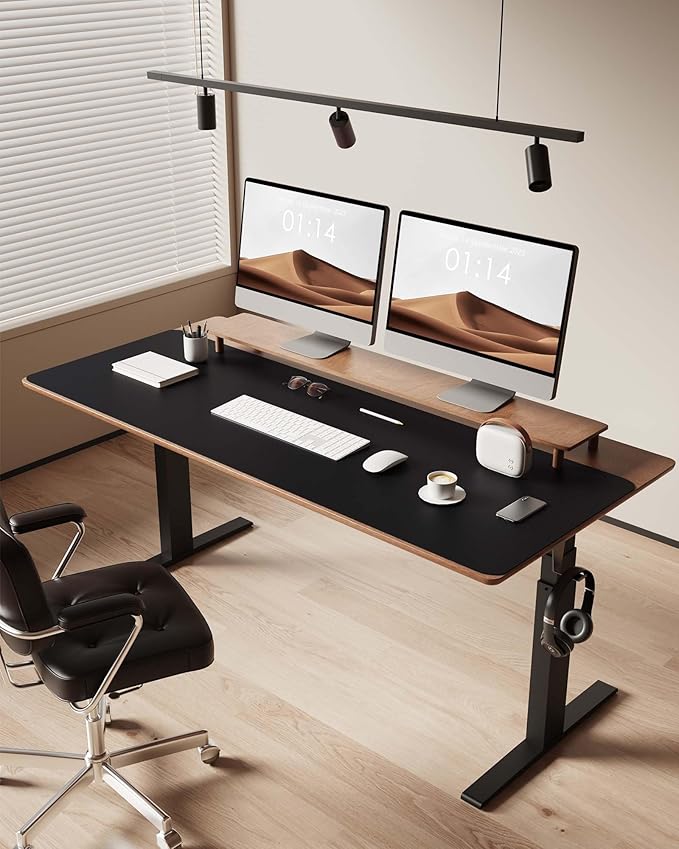 YSAGi Leather Desk Protector, Office Mat, Large Mouse Mat, Non-Slip PU Leather - Image 3