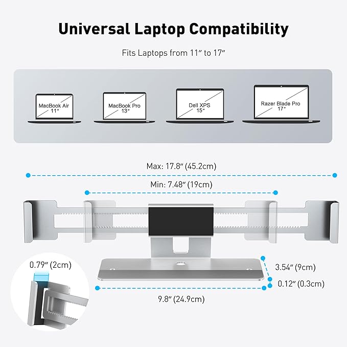AboveTEK Laptop Locking Station, Premium Aluminum MacBook Security Lock - Image 4