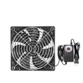 12V 120mmx25mm 4.72inch Small Dual Ball Bearing Window Fan IP44 Moisture-Proof by PANO-MOUNTS