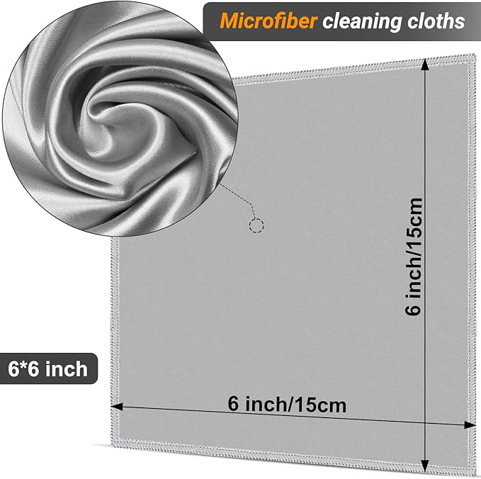 2-Sided Glasses Cleaner & Polishing Cloths, Portable Glasses Cleaning Kit - Image 7