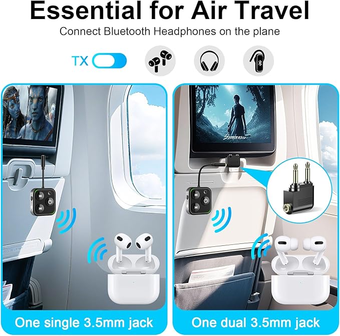 2025 Pro Bluetooth 5.4 Transmitter Receiver, 2-in-1 Wireless Audio Adapter - Image 3