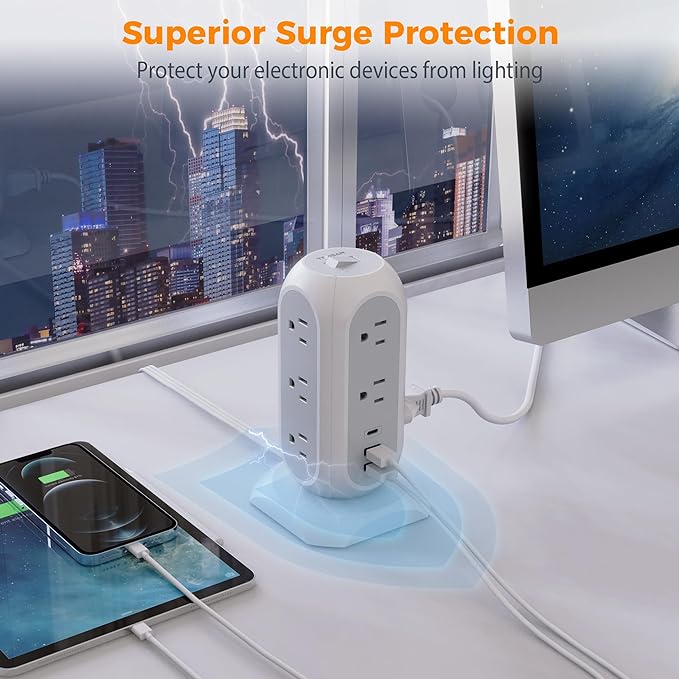 Tower Power Strip Flat Plug - Image 4