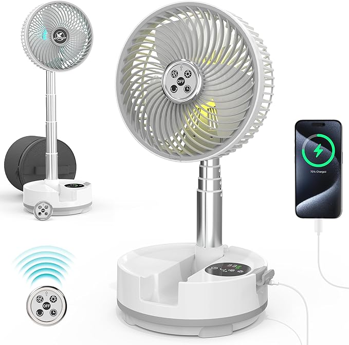 20000mAh Battery Operated Camping Fan by KITWLEMEN