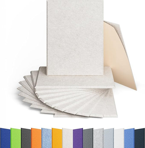 12 Pack Acoustic Panels Self Adhesive Sound Proof Foam, High Density Sound by Amantech
