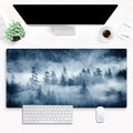 Forest Nature Scenery Mountain Desk Pad Extra Large 31.5"x15.7" Gaming Mouse by Cindasun