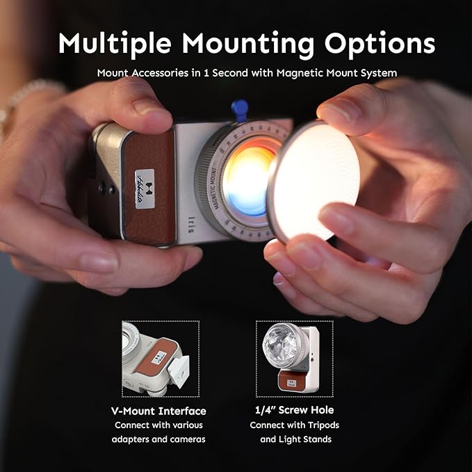 Harlowe Iris Content Creator Lighting Kit 5W Bi-Color Portable LED Light - Image 5