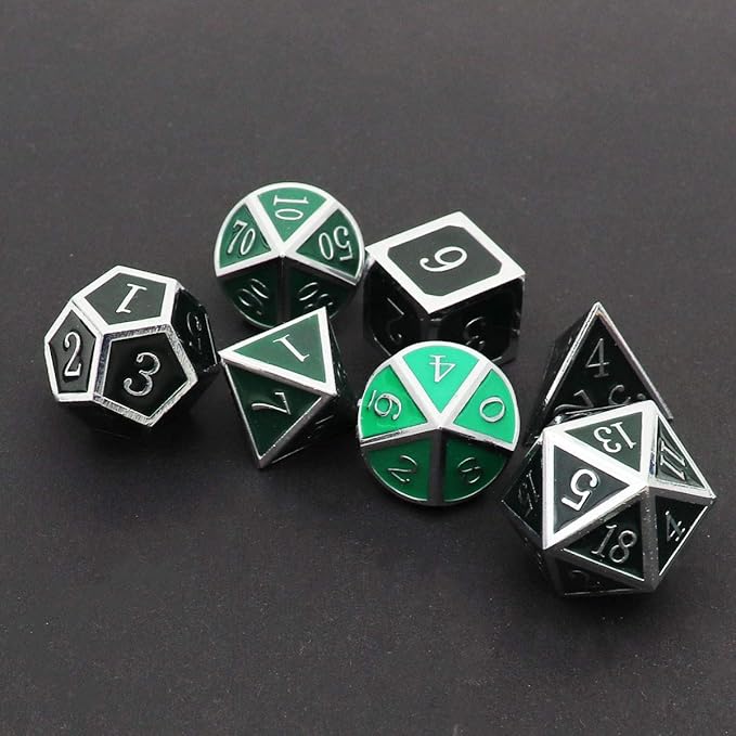 Haxtec Color Shifting Metal DND Dice Set Temperature Sensitive Polyhedral D&D - Image 3