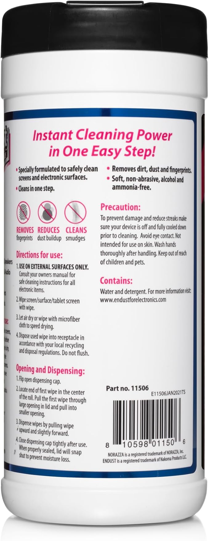 Endust For Electronics; Screen & Surface Cleaning Wipes, For TV, Computer - Image 4